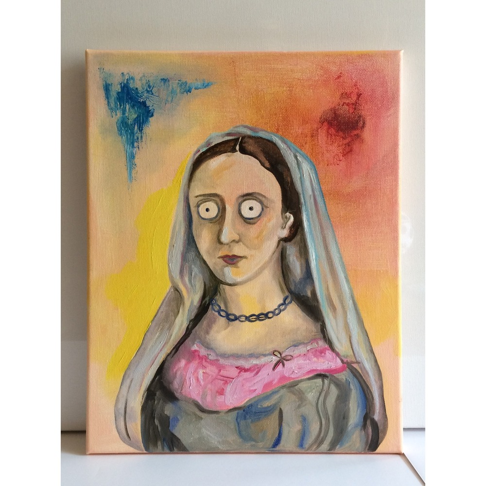 The Eccentric Woman - Original‎ Oil Painting on Canvas